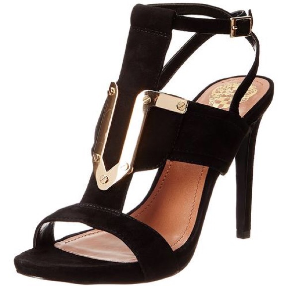 Vince Camuto Shoes - Vince Camuto Black Leather Suede High Heels Size 8